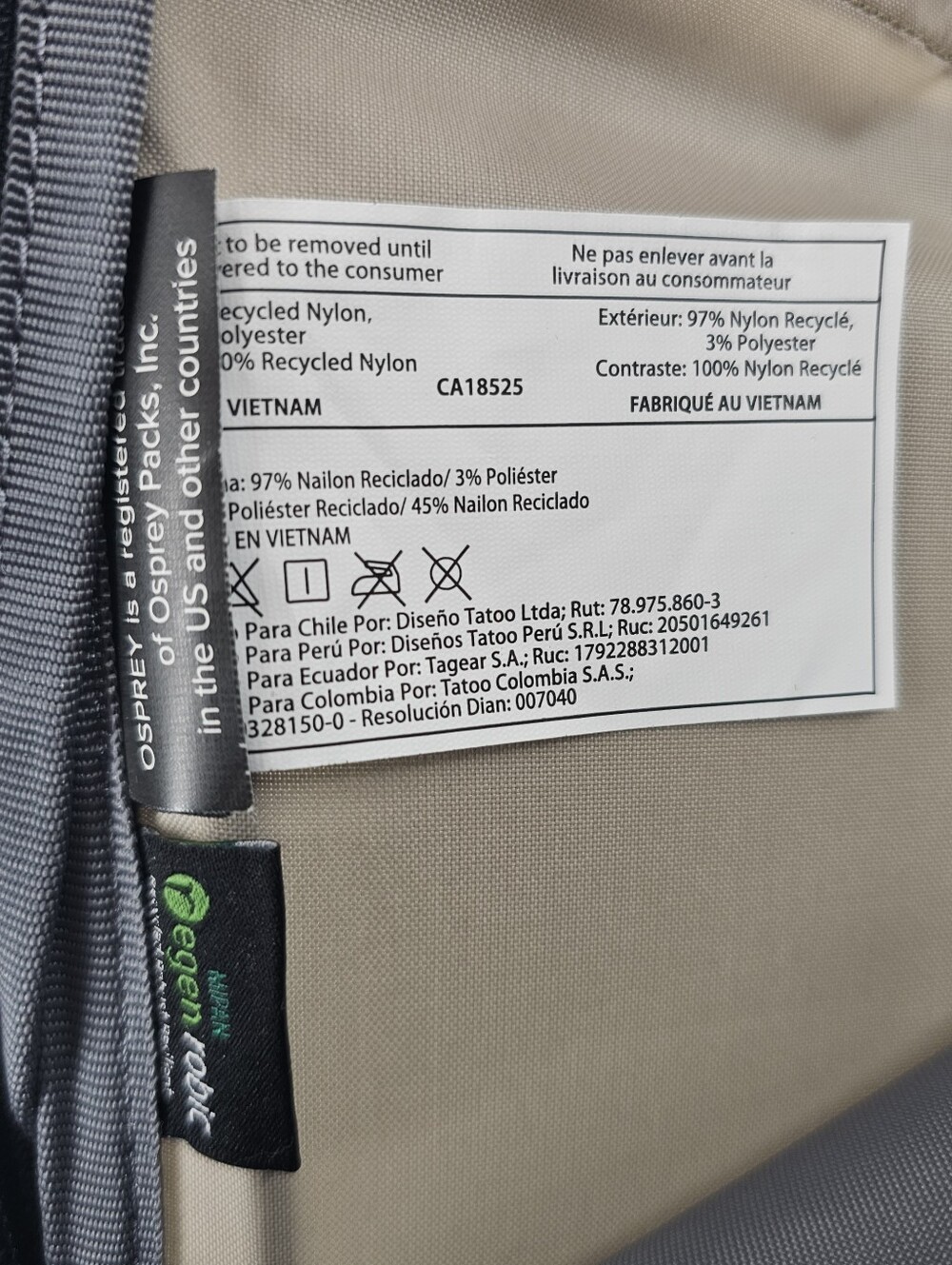 Osprey Mira 22 x-Res Anchor Blue OS Backpack Hike Hydration Sustainable Design - Picture 13 of 14